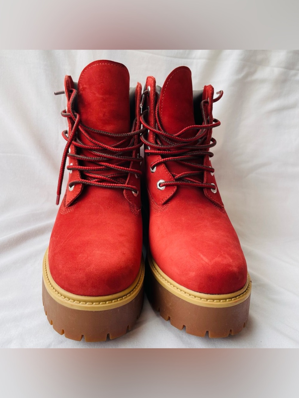 Timberland Stone Street 6-Inch Brick Waterproof  Leather Platform Boot Womens 10 - Picture 2 of 7